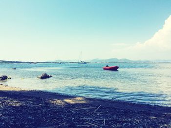 Scenic view of sea against sky