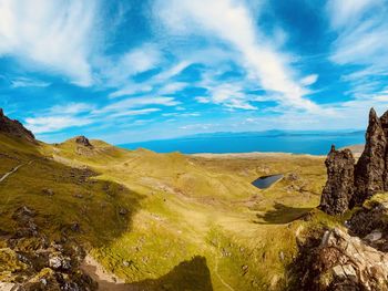 Scenic view of landscape against sky