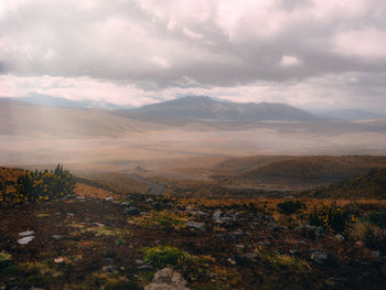 Scenic view of landscape against sky