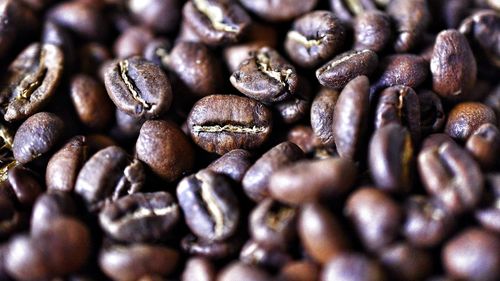 Full frame shot of coffee beans