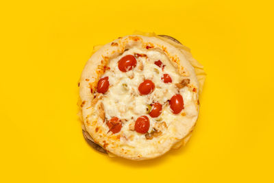 Directly above shot of pizza