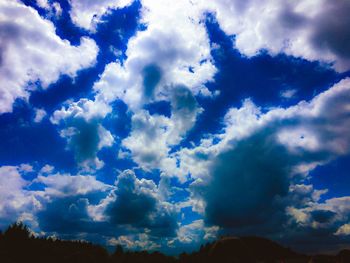 Low angle view of clouds in sky