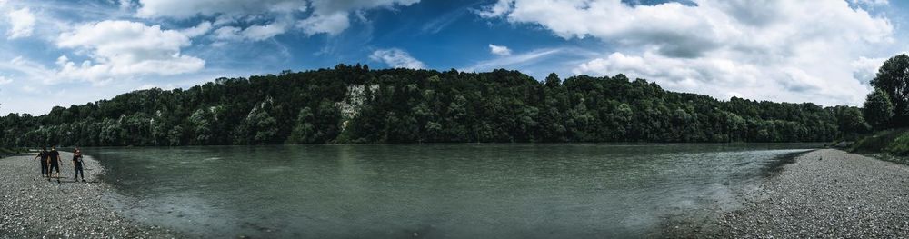 Panoramic view of trees against sky