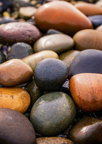 Full frame shot of pebbles