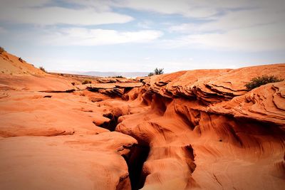 View of rock formations