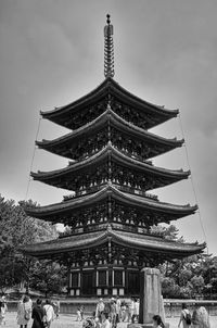 Low angle view of temple