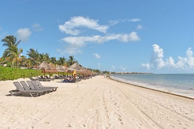 Panoramic view of beach