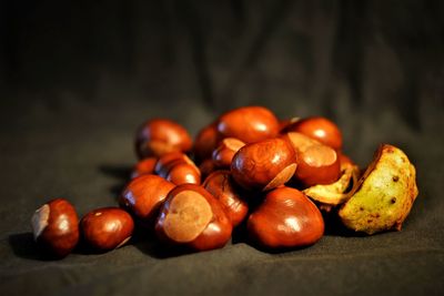 Close-up of tomatoes on table