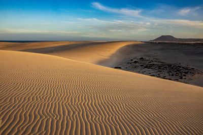 Scenic view of desert against sky