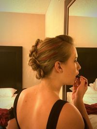 Woman looking at camera