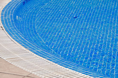 High angle view of swimming pool