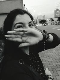 Portrait of young woman