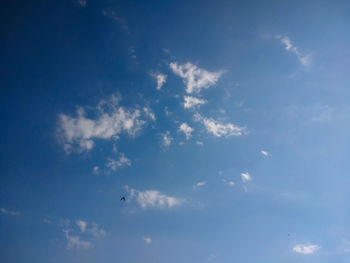 Low angle view of cloudy sky