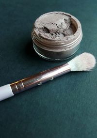 Close-up of beauty products on table