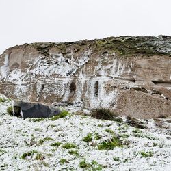 View of rock formations on landscape