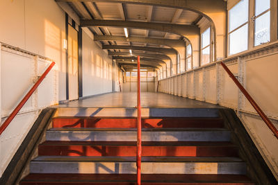 Low angle view of staircase in building