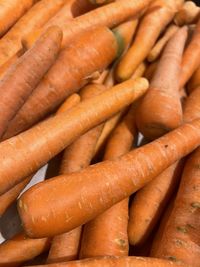 Full frame shot of carrots