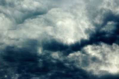 Low angle view of cloudy sky