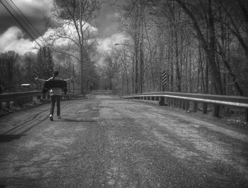 People walking on road