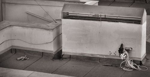 High angle view of staircase