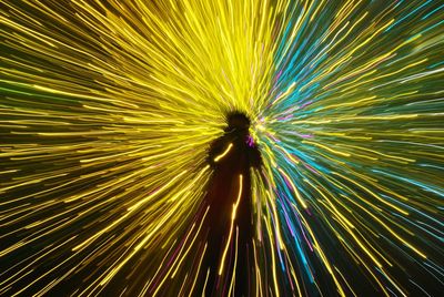 Full frame shot of firework display at night