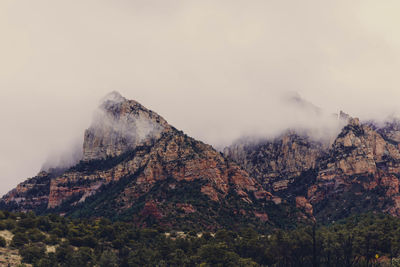 Scenic view of mountain against sky