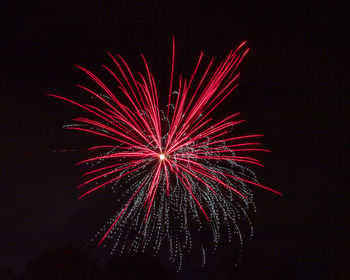 A firework lights up the sky over derby uk on bonfire night commemorating the gunpowder plot of 1605