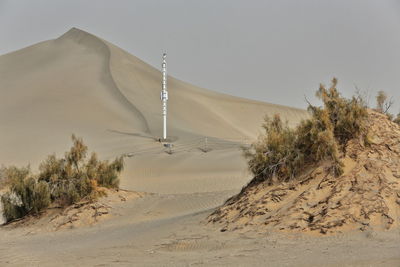 Scenic view of desert against sky