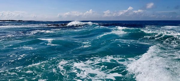 Scenic view of sea against sky