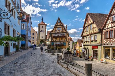 Most beautiful street in rothenburg, germany