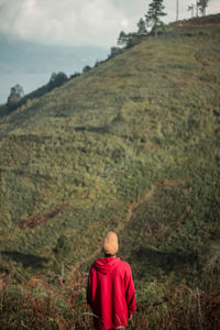 Portrait of man standing on land