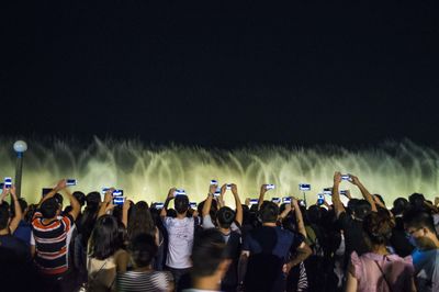 Crowd at music concert