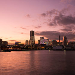 Cityscape at sunset