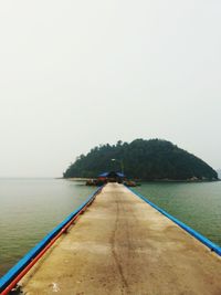 Footbridge over river