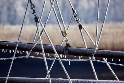 Close-up of rigging 