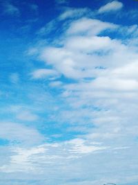 Low angle view of cloudy sky