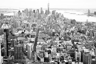 One world trade center amidst buildings at manhattan