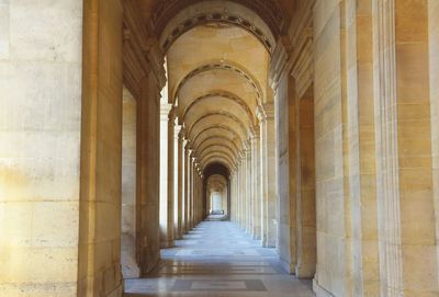 Corridor of historic building