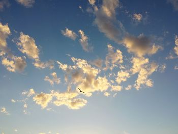 Low angle view of clouds in sky