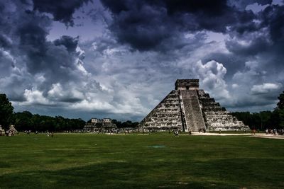 Monument against cloudy sky