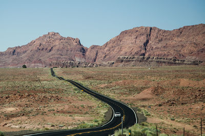 Scenic view of landscape against clear sky