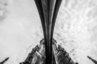 Low angle view of cloudy sky