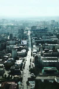 High angle view of cityscape