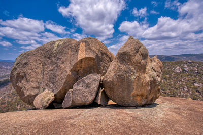 View of rock formations