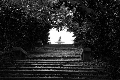 Low angle view of staircase against building