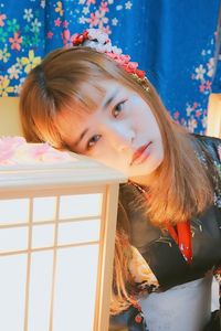 Close-up portrait of girl