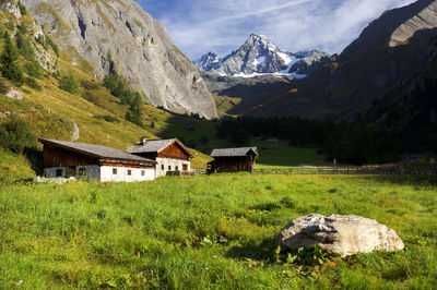 Scenic view of landscape with mountains in background