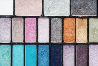 Crop sensor shot of make-up palette