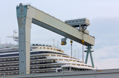 Low angle view of bridge against sky