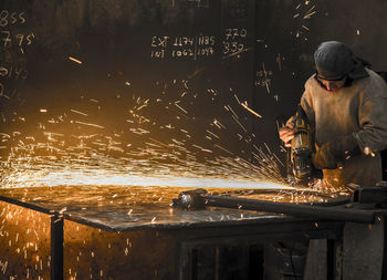 Man working in factory